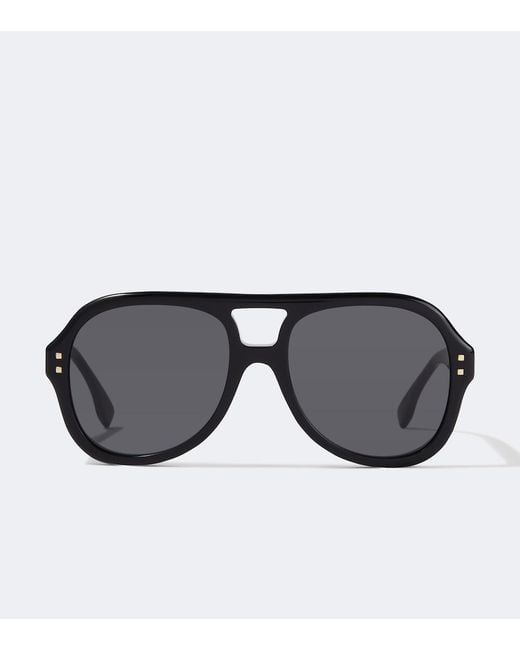 Fendi Black Five Sisters Navigator Sunglasses for men