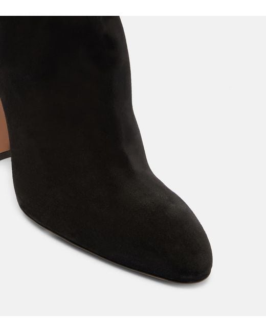 Paris Texas Black Lavinia Suede Over-The-Knee Boots