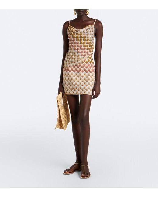 Missoni Natural Lame Miniskirt