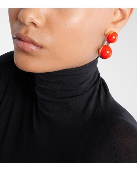 Alaïa Orange Ohrringe Sphere Small