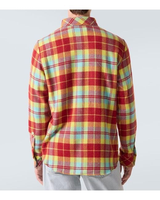 God's True Cashmere Hemd Aus Kaschmir Mit Labradorit in Red für Herren