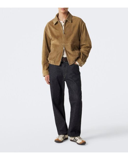Arma Brown Maddox Suede Blouson Jacket for men
