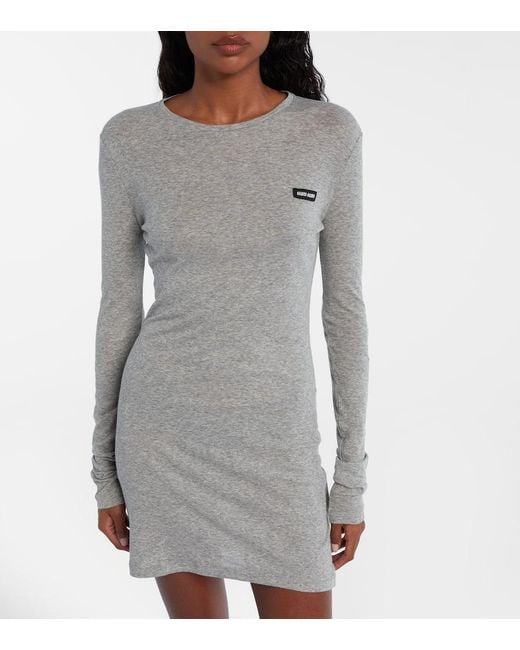 Abito Corto di Miu Miu in Gray