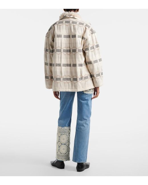 Alanui Blue Island's Diary Straight Jeans