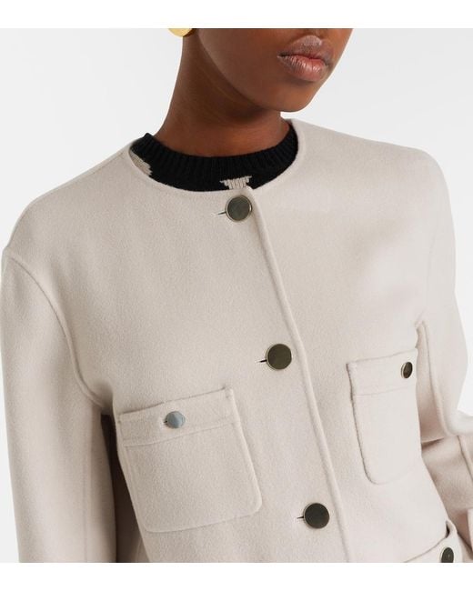 Max Mara Natural Alba Virgin Wool Jacket