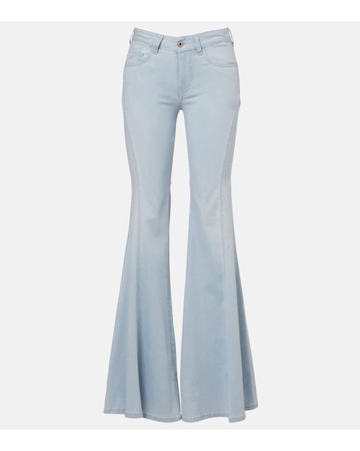 AG Jeans Blue High-Rise Flared Jeans Ibiza