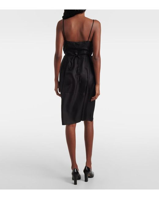 Prada Black Silk Twill Slip Dress