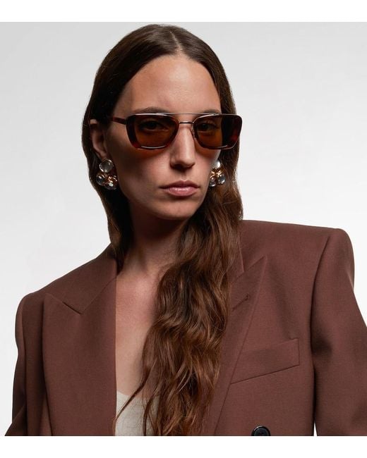 Gafas De Sol Cuadradas Sl 825 Saint Laurent de color Brown