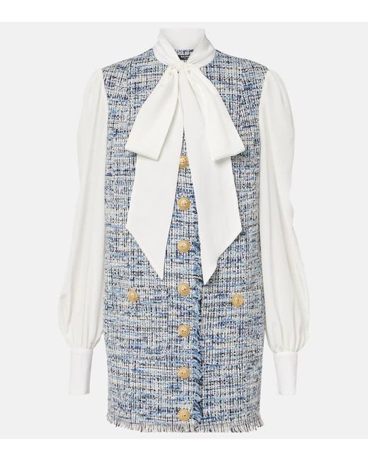 Abito Corto di Balmain in Blue