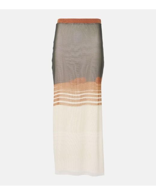 Sir Gray Breeze Bandeau Striped Maxi Skirt