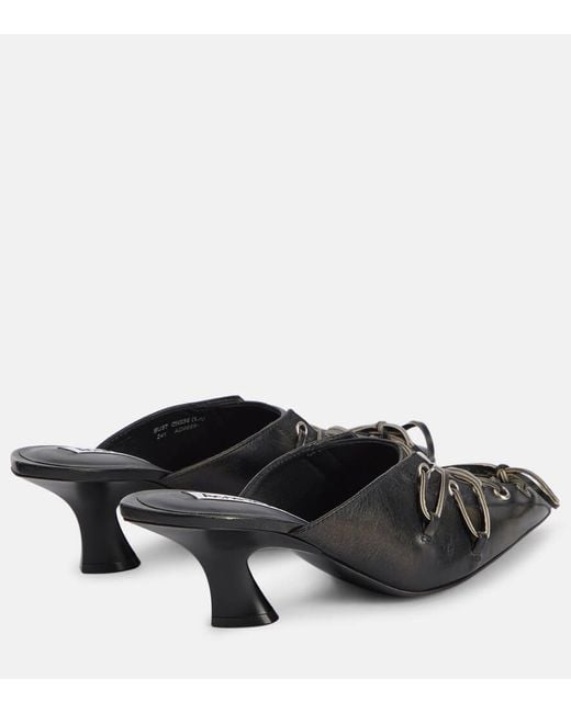Mules di Acne in Black
