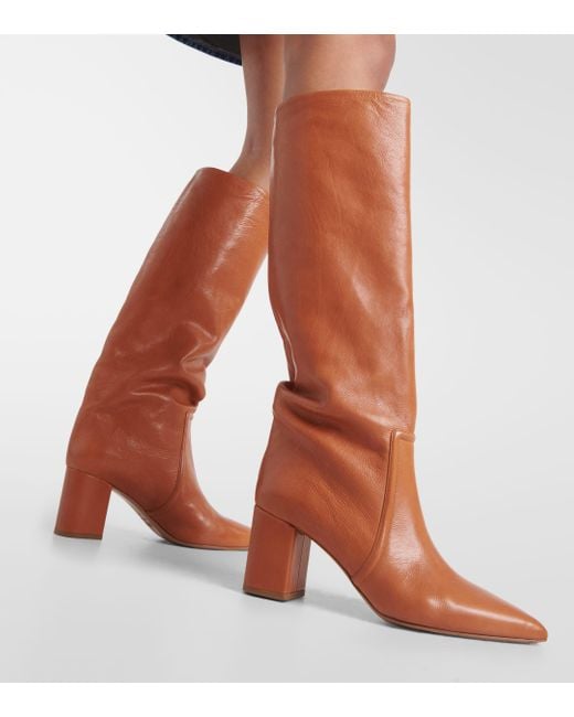 Paris Texas Brown Anja Leather Knee-high Boots