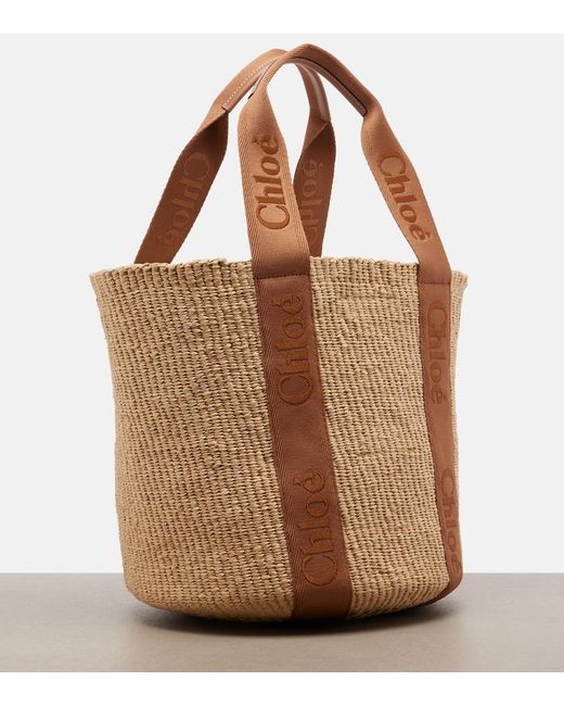 Chloé Brown Woody Large Basket Bag