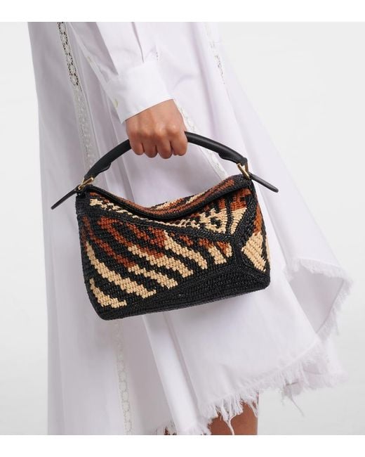 Loewe Black Paula's Ibiza Puzzle Edge Small Shoulder Bag