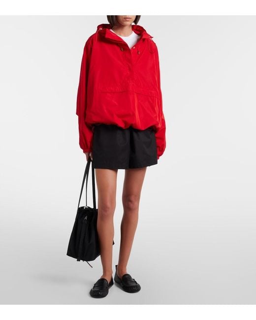 Agolde Black Lydia Cotton-Blend Shorts