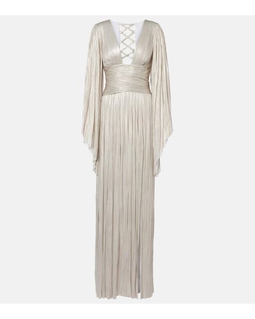 Maria Lucia Hohan Natural Draped Silk Gown