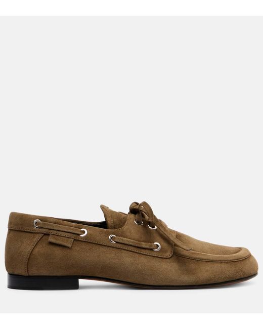 Proenza Schouler Brown Segelschuhe Deck Aus Veloursleder