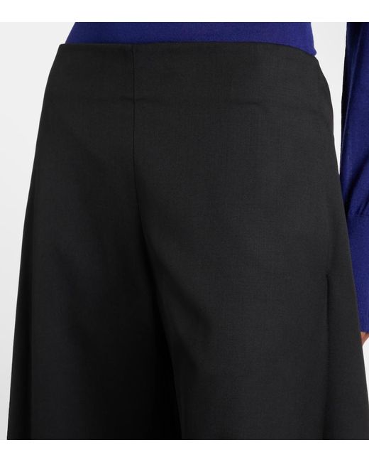 Alaïa Black Wool Grain De Poudre Balloon Pants