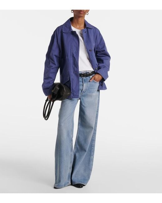 Citizens of Humanity Blue Paloma Mid-Rise Wide-Leg Jeans