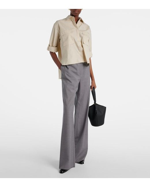 Max Mara Natural Tenue Cotton Poplin Shirt