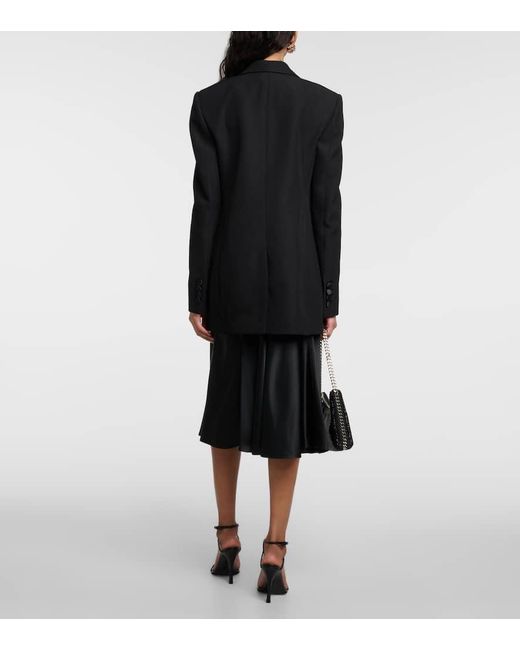 Chaqueta de esmoquin cruzada de lana Stella McCartney de color Black