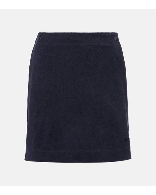 Eres Blue Spa Cotton Terry Wrap Skirt