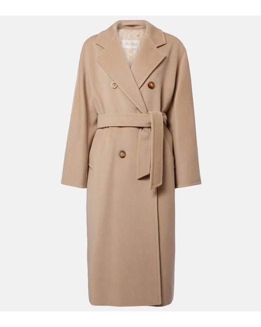 Max Mara Natural Madame Wool And Cashmere Coat