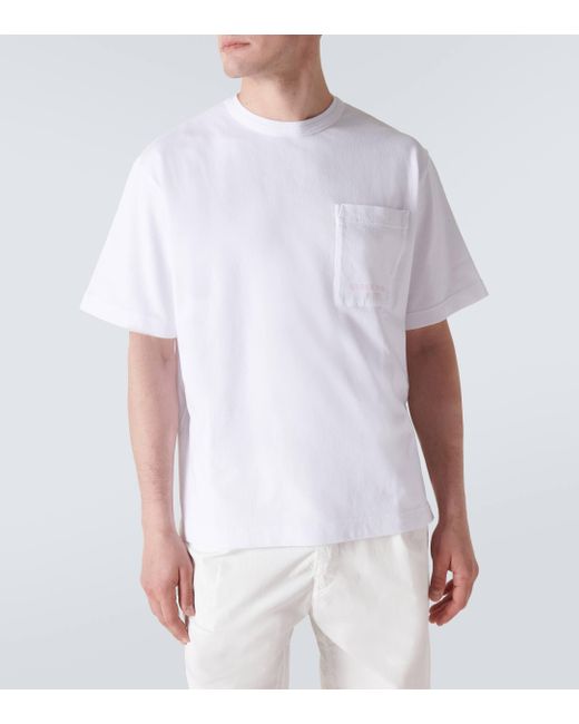 T-shirt en coton Stone Island pour homme en coloris White