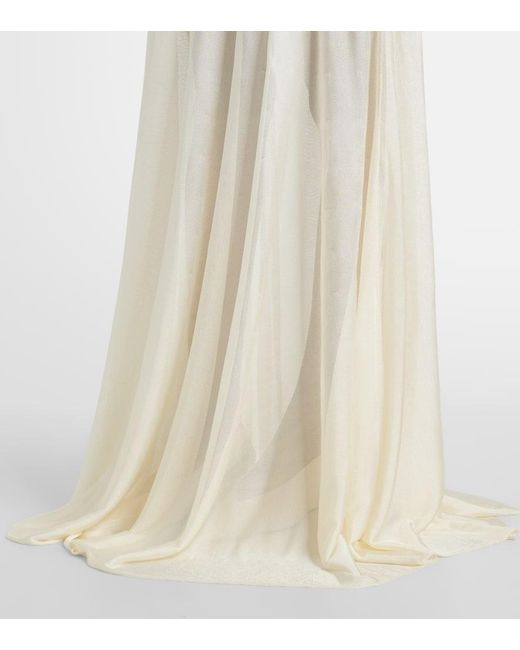 Totême  White Evening Jersey Maxi Dress