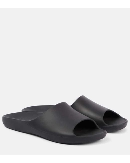 The Row Black Ama Slides
