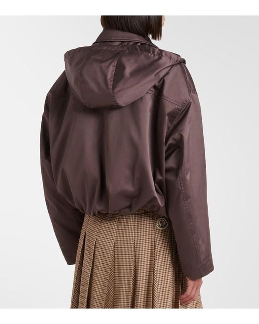 Moncler Brown Chevreuil Hooded Blouson Jacket