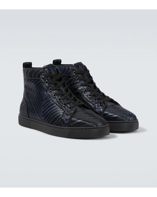 Christian Louboutin Black Louis High-Top Sneakers for men
