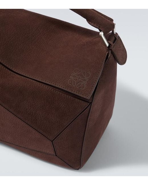 Borsa Puzzle Large di Loewe in Brown da Uomo
