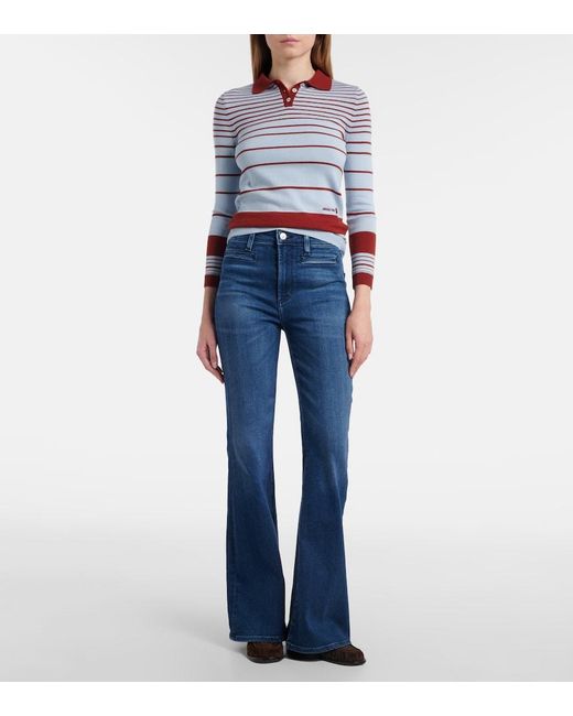 Citizens of Humanity Blue Lilah Flare High-Rise Flared Jeans