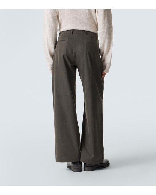 Our Legacy Gray Bridge Cotton Chinos for men