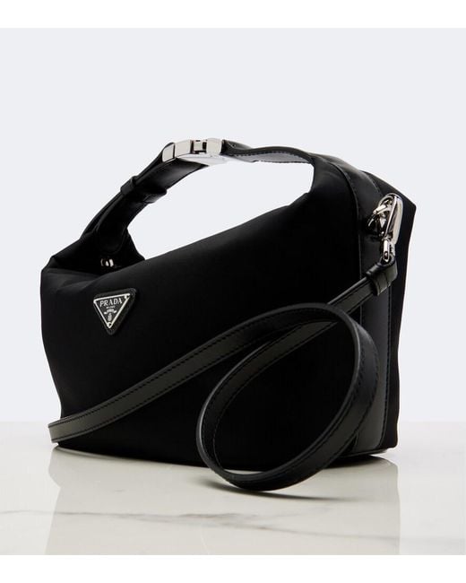 Prada Black Cherie Mini Re-Nylon Top-Handle Bag