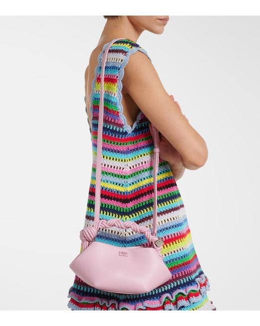 Ganni Pink Bou Mini Top-Handle Bag