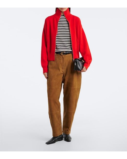 Extreme Cashmere Black N°451 Lisa Striped Cotton And Cashmere Top