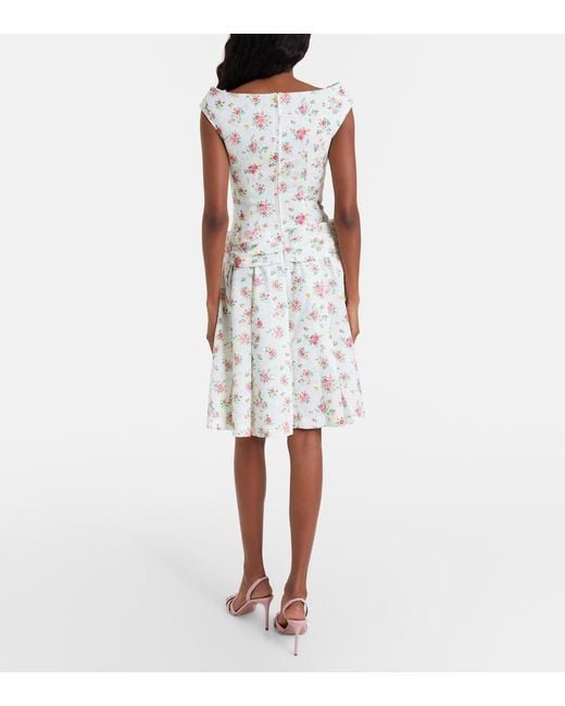 ShuShu/Tong Natural Floral Pleated Miniskirt