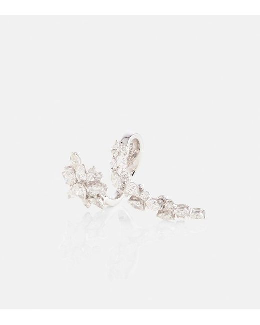 YEPREM White Ring aus 18kt Weissgold mit Diamanten
