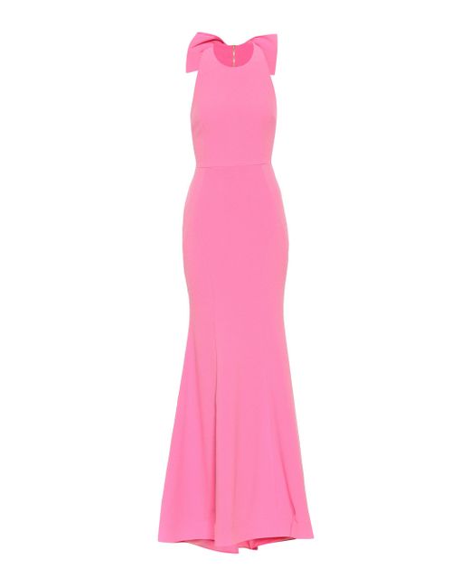 Rebecca Vallance Pink Love Crêpe Gown