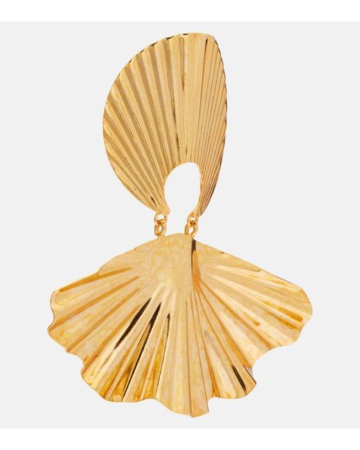 Pendientes Nerissa Chapado En Oro Jennifer Behr de color Metallic