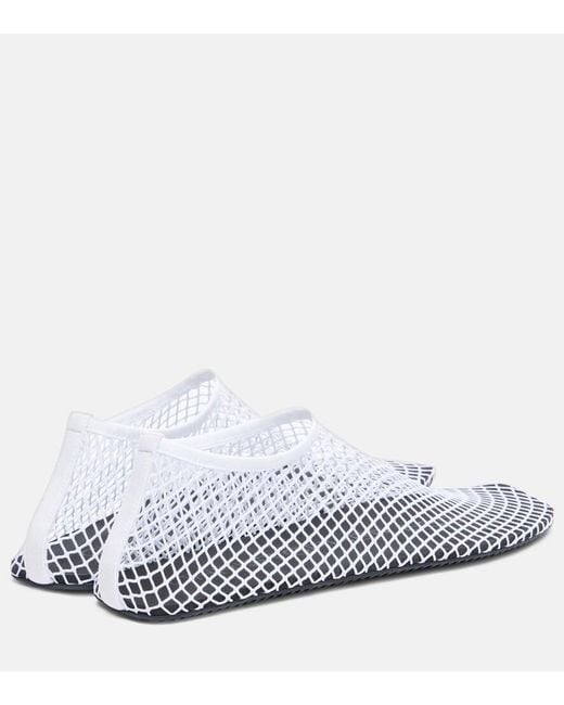 Christopher Esber White Mesh Water Ballet Flats