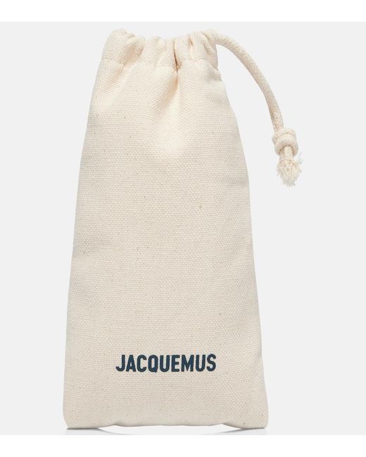 Jacquemus Brown Oval Sunglasses