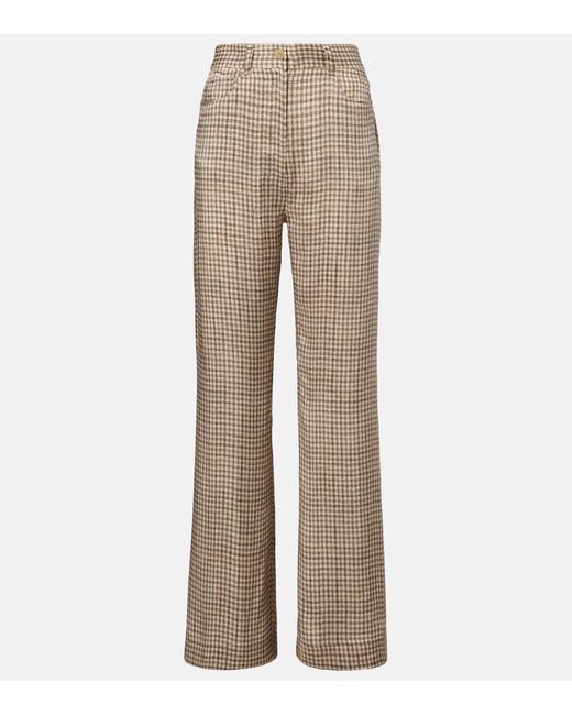Acne Natural Weite Mid-Rise-Hose Poltana