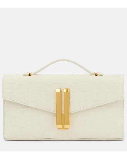 Clutch Vancouver in pelle stampata di DeMellier London in Natural