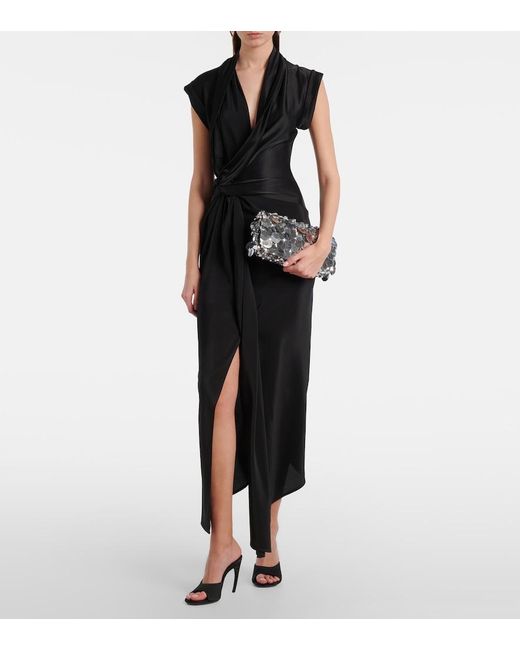 Rabanne White Sparkle Sequined Shoulder Bag