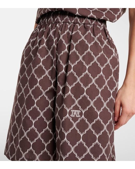 Max Mara Brown High-Rise Bermuda-Shorts Ulutato