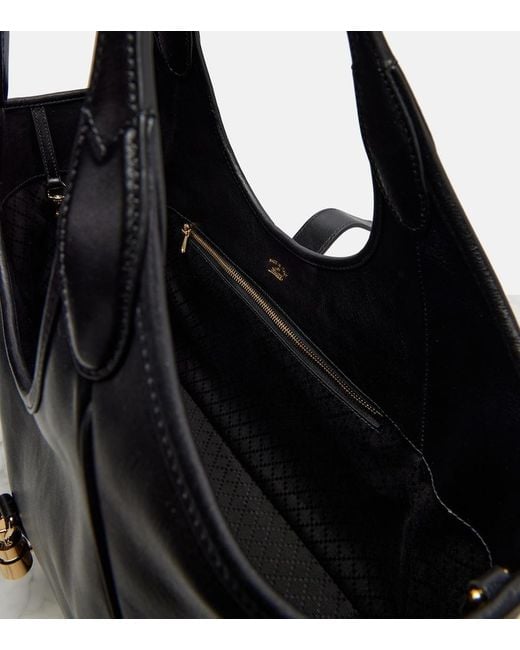 Gucci Black Mercato Medium Leather Tote Bag
