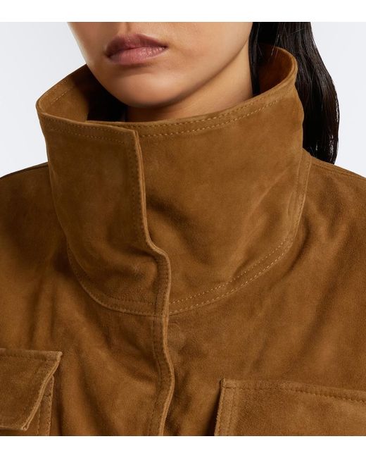 Rohe Brown Oversized Suede Jacket